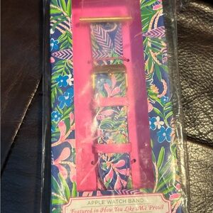 Lilly Pulitzer Pink and Blue Apple Watch Band